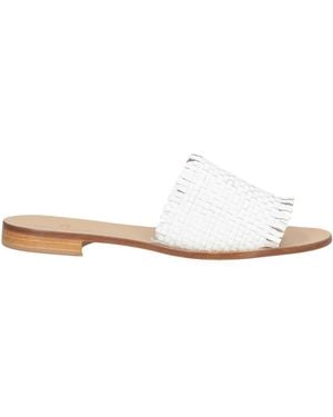Paolo Ferrara Sandals Leather - White
