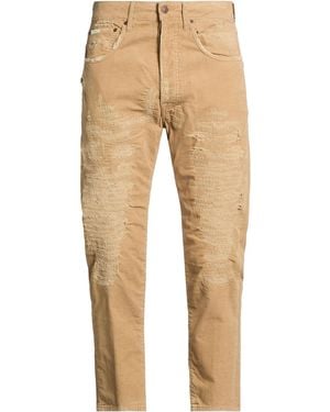 People Camel Pants Cotton, Elastane - Natural