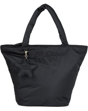 See By Chloe ロゴ チャーム付 CECILYA MEDIUM TOTE BAG See By Chloe ロゴ チャーム付 CECILYA MEDIUM TOTE BAG (See by