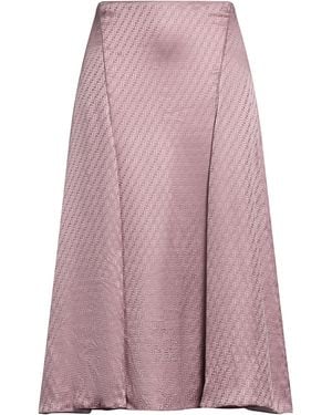 Fendi Lilac Midi Skirt Silk - Pink