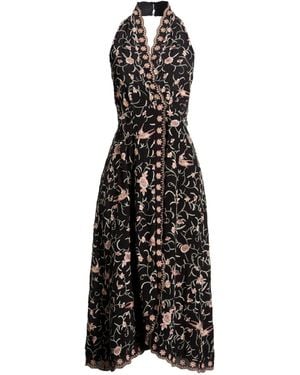 Sea Midi Dress Viscose - Black
