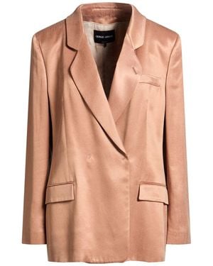 Giorgio Armani Camel Blazer Viscose, Cupro - Pink