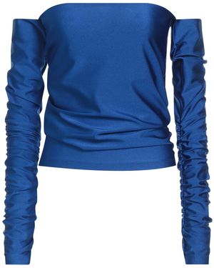 Semicouture Top Polyamide, Elastane - Blue