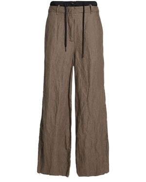 Masnada Pants Wool, Cotton, Metal - Brown