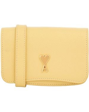 Ami Paris Cross-Body Bag Leather - Natural