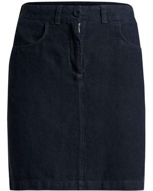 120% Lino Mini Skirts - Blue