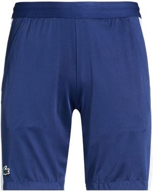 Lacoste Shorts & Bermuda Shorts Polyester, Elastane - Blue