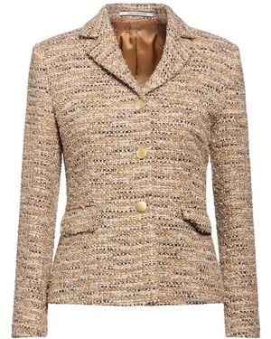 Tagliatore Blazer Polyamide, Textile Fibers, Cotton, Virgin Wool, Paper Yarn - Natural