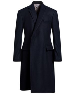 Thom Browne Coat Virgin Wool - Blue