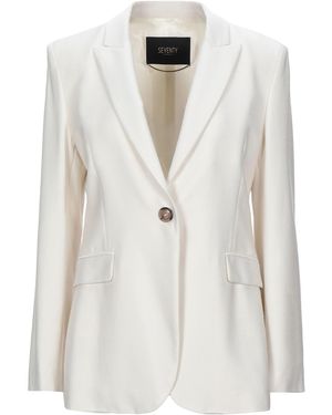 SEVENTY VENEZIA Ivory Blazer Viscose - White