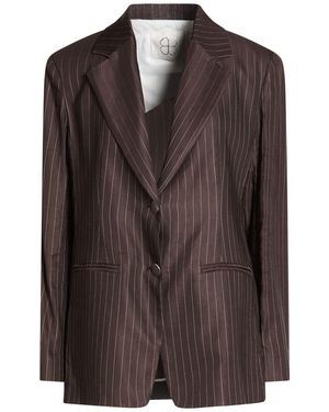 True Royal Blazer Viscose, Linen, Cotton, Polyester - Brown