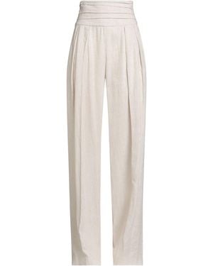 Gaelle Paris Trousers Linen, Viscose - White