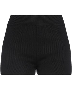Ami Paris Shorts & Bermuda Shorts Organic Cotton, Merino Wool, Polyamide, Elastane - Black