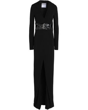 Moschino Maxi Dress Viscose, Polyester, Elastane, Polyurethane Resin - Black