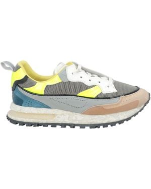 HIDNANDER Sneakers Leather, Textile Fibers - Gray