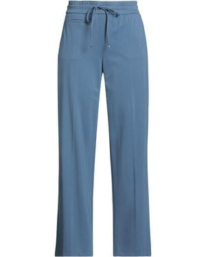 Seductive Slate Trousers Viscose, Polyamide, Elastane - Blue