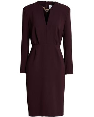 Kaos Burgundy Midi Dress Polyester, Elastane - Purple