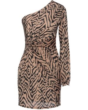 VANESSA SCOTT Mini Dress Polyester, Elastane - Natural