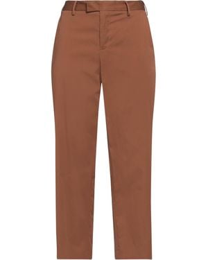 PT Torino Trousers Cotton, Silk, Elastane - Brown