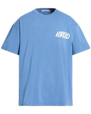 Annie Hood Slate T-Shirt Cotton - Blue