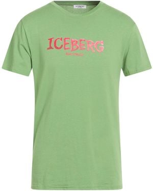 Iceberg Beachwear T-Shirt Cotton, Elastane - Green
