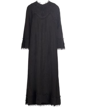 Skall Studio Midi Dress Linen - Black