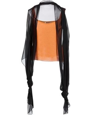 Angelo Marani Top Viscose, Polyester - Black