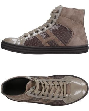 Hogan Rebel Sneakers Soft Leather - Gray