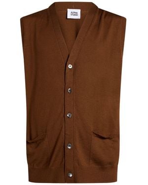Alpha Studio Cardigans - Brown