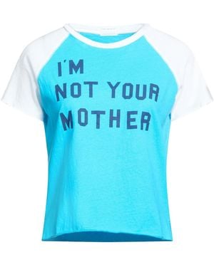 Mother Azure T-Shirt Cotton, Recycled Cotton - Blue
