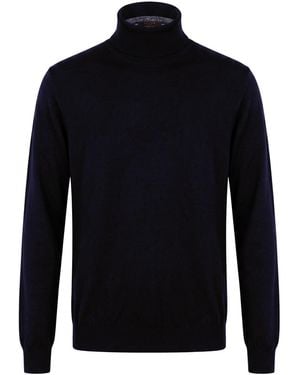 Slowear Midnight Turtleneck Virgin Wool, Polyamide - Blue