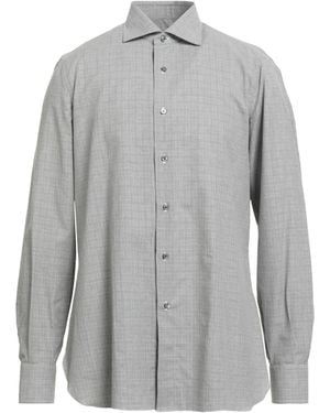 Isaia Shirt Cotton, Cashmere - Gray