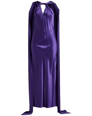 Max Mara Maxi Dress Silk - Purple