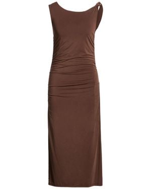 Souvenir Clubbing Midi Dress Modal, Polyamide, Elastane - Brown