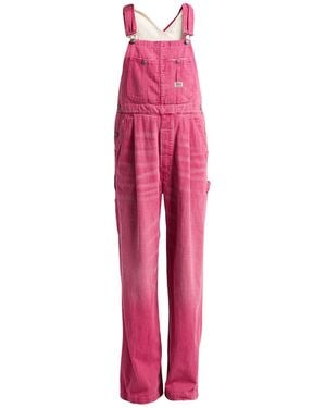R13 Overalls Cotton, Cow Leather - Pink