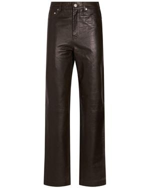 Gestuz Pants Lambskin - Gray