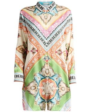 Mary Katrantzou Cream Mini Dress Polyester - White