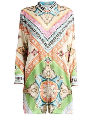 Mary Katrantzou Cream Mini Dress Polyester - White