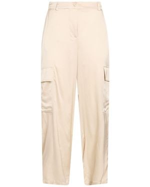 Via Masini 80 Pants Viscose, Elastane - Natural