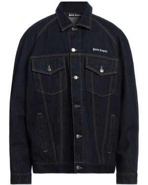 Palm Angels Denim Outerwear Cotton - Blue