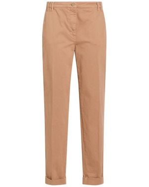 Manila Grace Sand Pants Cotton, Elastane - Natural