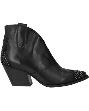 Divine Follie Ankle Boots Leather - Black