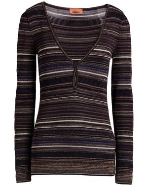 Missoni Dark Cardigan Viscose, Wool, Metallic Fiber - Black