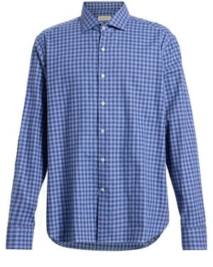 Ghirardelli Washed Slate Shirt Cotton - Blue
