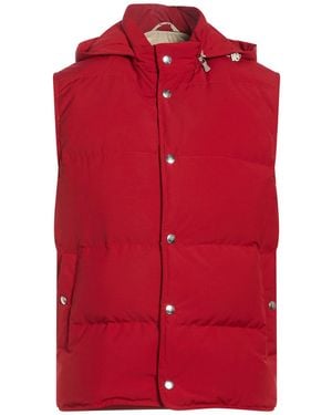 Eleventy Brick Vest Wool, Polyamide - Red