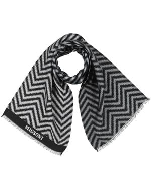 Missoni Scarf Wool, Acrylic, Polyester, Modal - Gray
