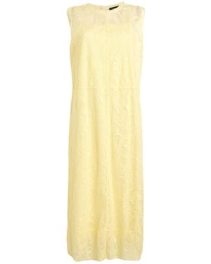 Fabiana Filippi Midi Dress Cotton, Polyamide - Yellow