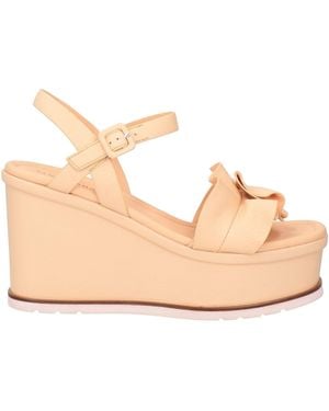 Elvio Zanon Sandals Textile Fibers - Natural