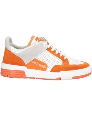 Jacob Cohen Trainers Leather, Textile Fibres - Orange