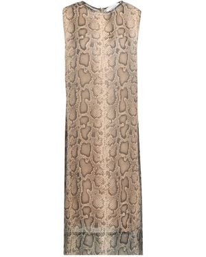 Sportmax Midi Dress Polyester - Natural